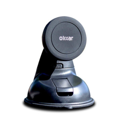 Olixar Black Magnetic Car Phone Holder for Windscreen and Dashboard