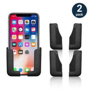 Olixar Common Black Adhesive Cellphone Holder for Smartphones and Tablets – Set of two